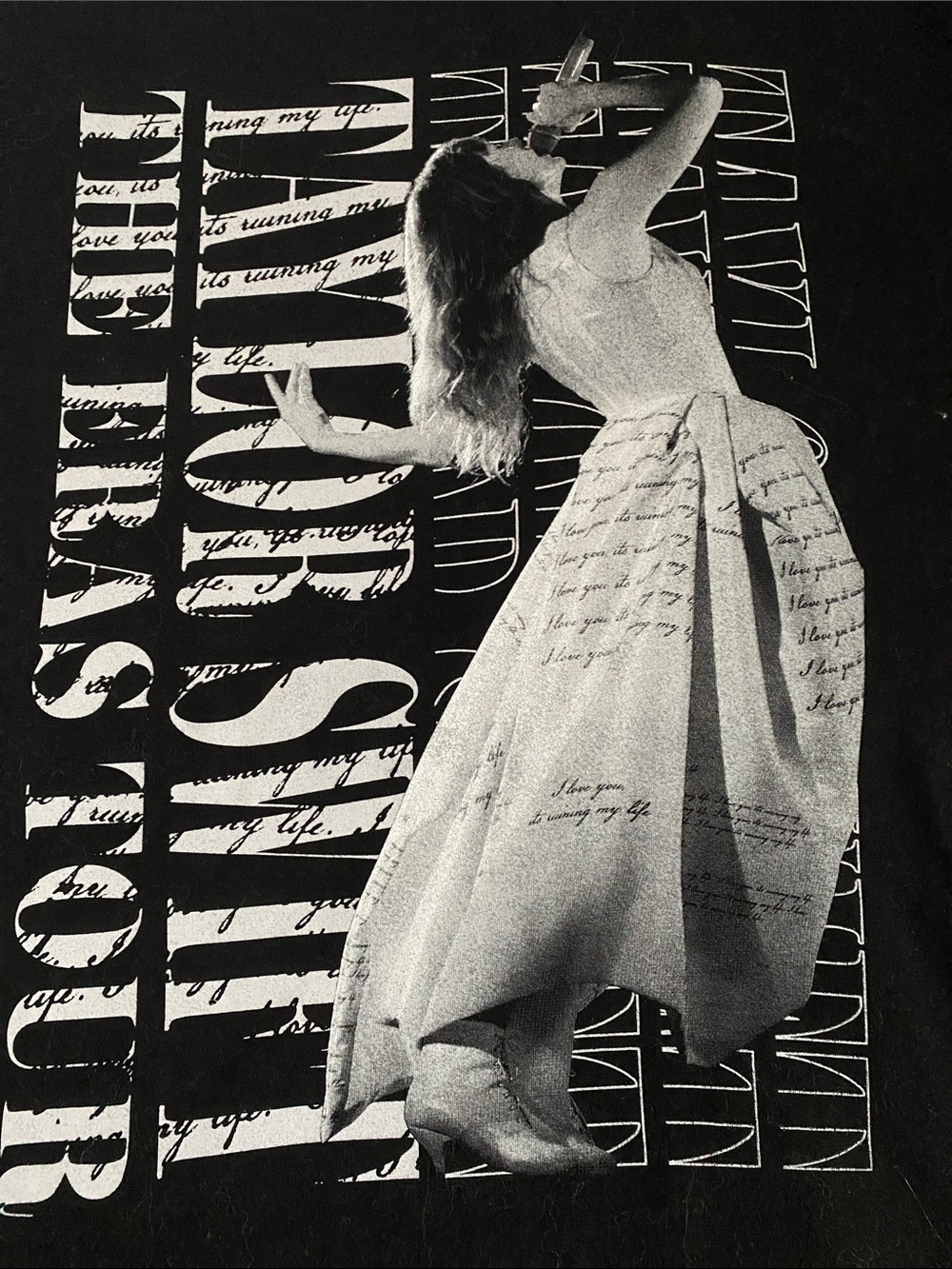 Taylor Swift Black & White 'The Eras Tour' Graphic Tee